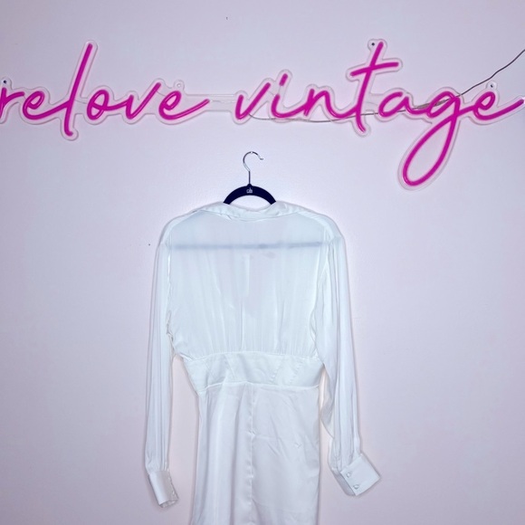 T1-Urban outfitters, White dress -Sz L NWT - Picture 5 of 6